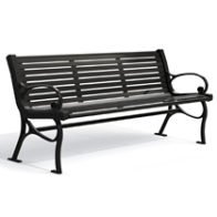 cast iron bench