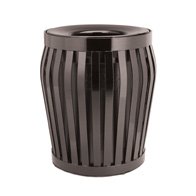recycled steel litter receptacle