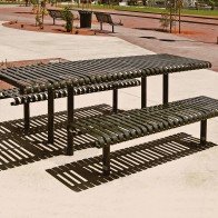 recycled steel table