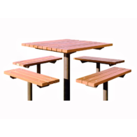 table and benches