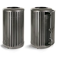 recycled steel litter receptacle