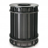 recycled steel litter receptacle