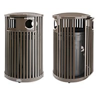 recycled steel litter receptacle