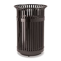 recycled steel litter receptacle