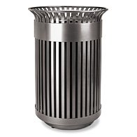 recycled steel litter receptacle