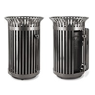 recycled steel litter receptacle