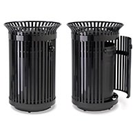 recycled steel litter receptacle