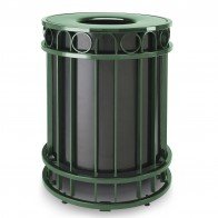 recycled steel litter receptacle