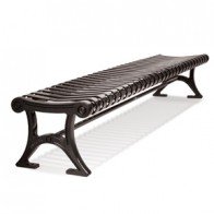 bench with ductile iron end frames