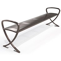 perforated backless bench