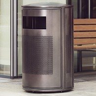 perforated litter receptacle