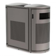 perforated steel litter receptacle