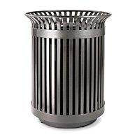 recycled steel litter receptacle